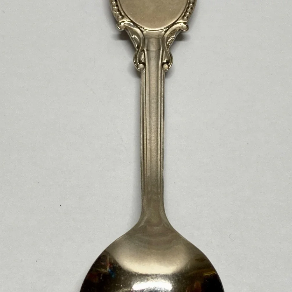 Vintage Mississippi Travel Souvenir Magnolia Silvertone Collectible‎ Spoon 4.5